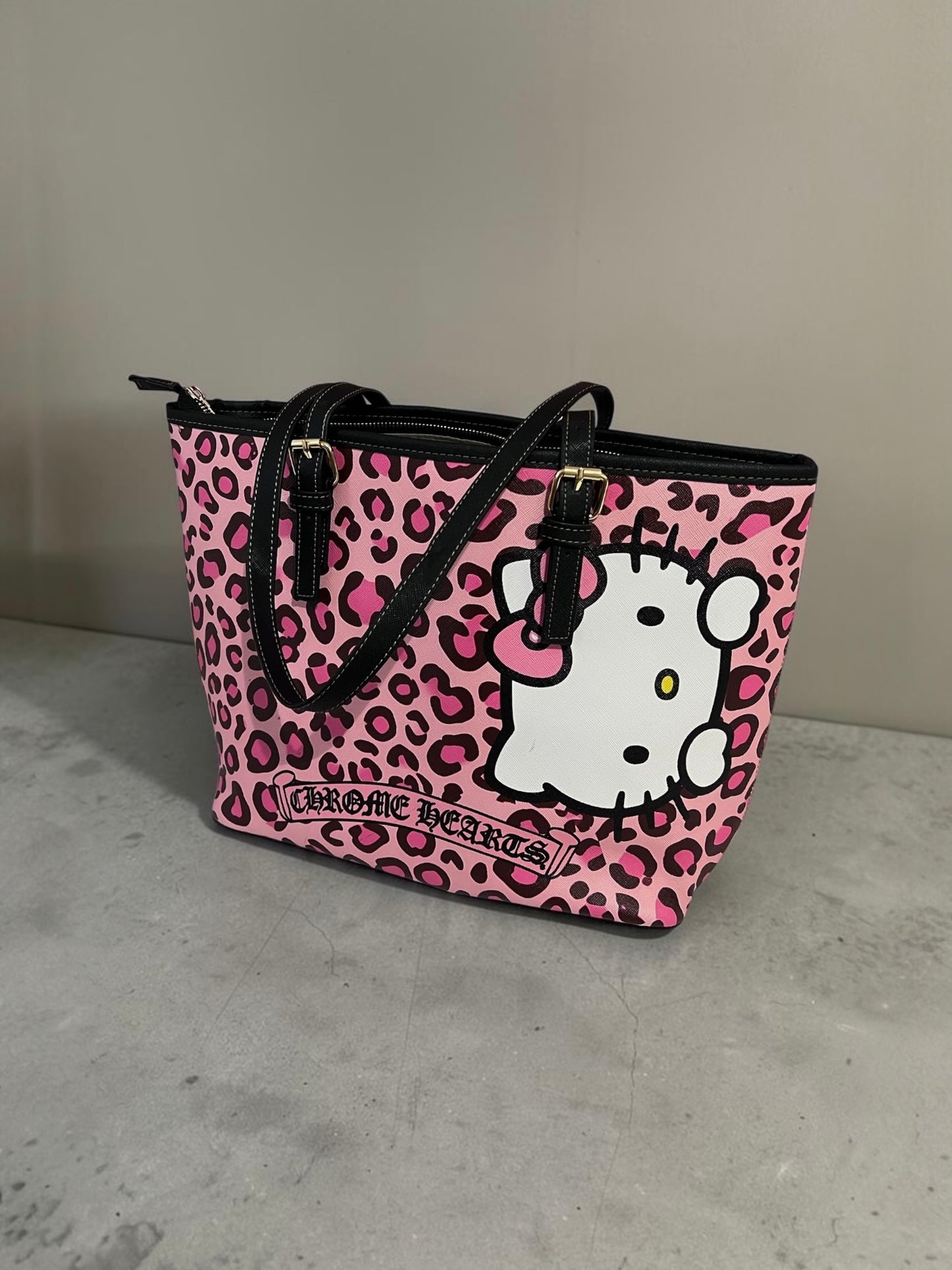 Hk Chrome Leopard Mini Tote